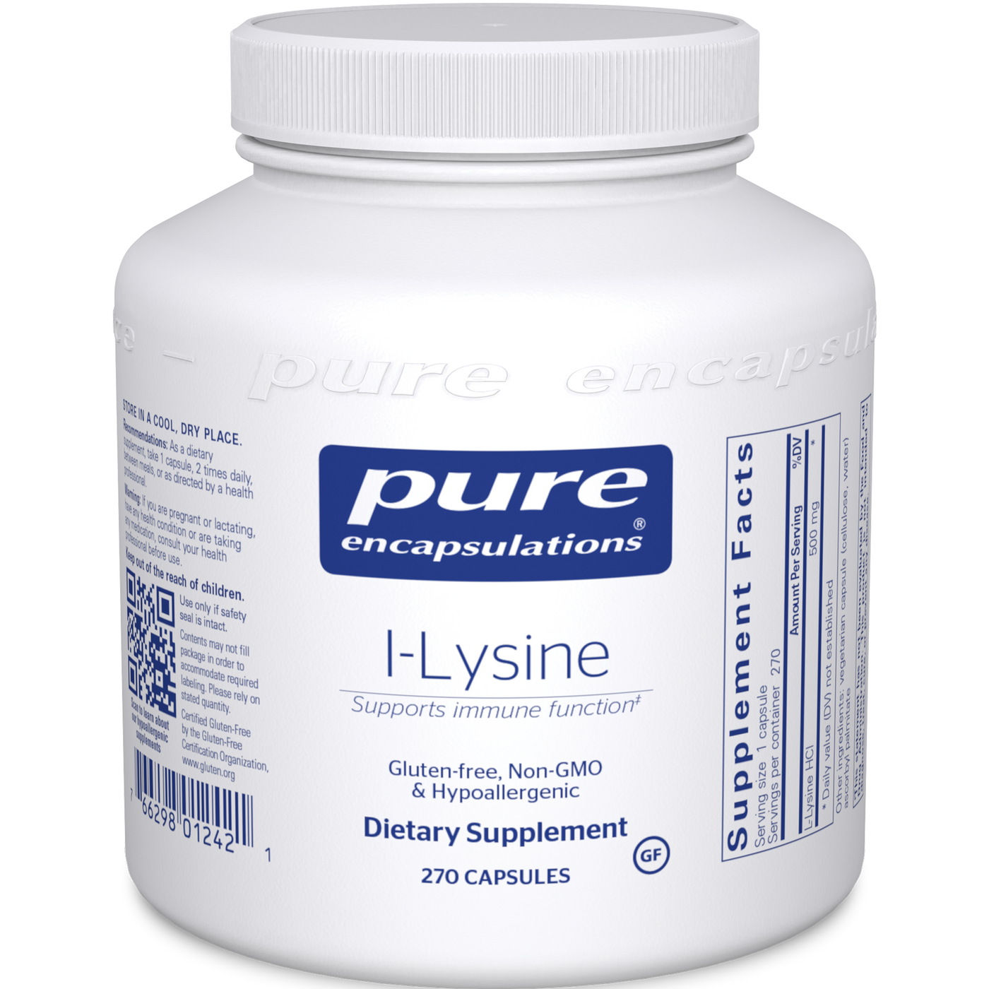 l-Lysine 270 vcaps Curated Wellness