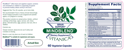 MindBlend 60 Vegan Capsules Curated Wellness