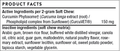 CurcuVET-SA150 90 chews Curated Wellness