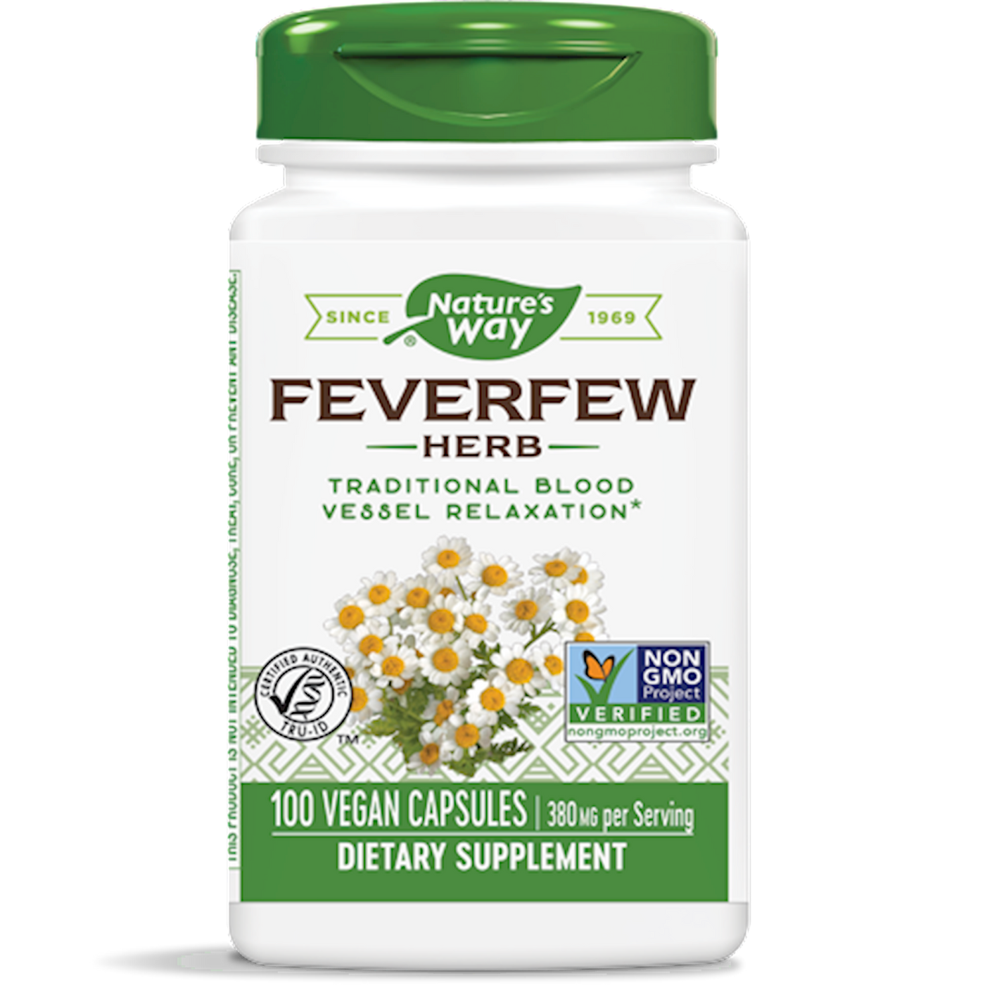 Feverfew 380 mg  Curated Wellness