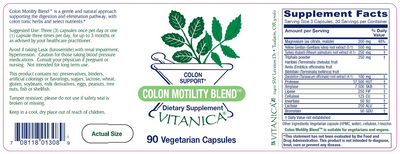Colon Motility Blend 90 vcaps Curated Wellness