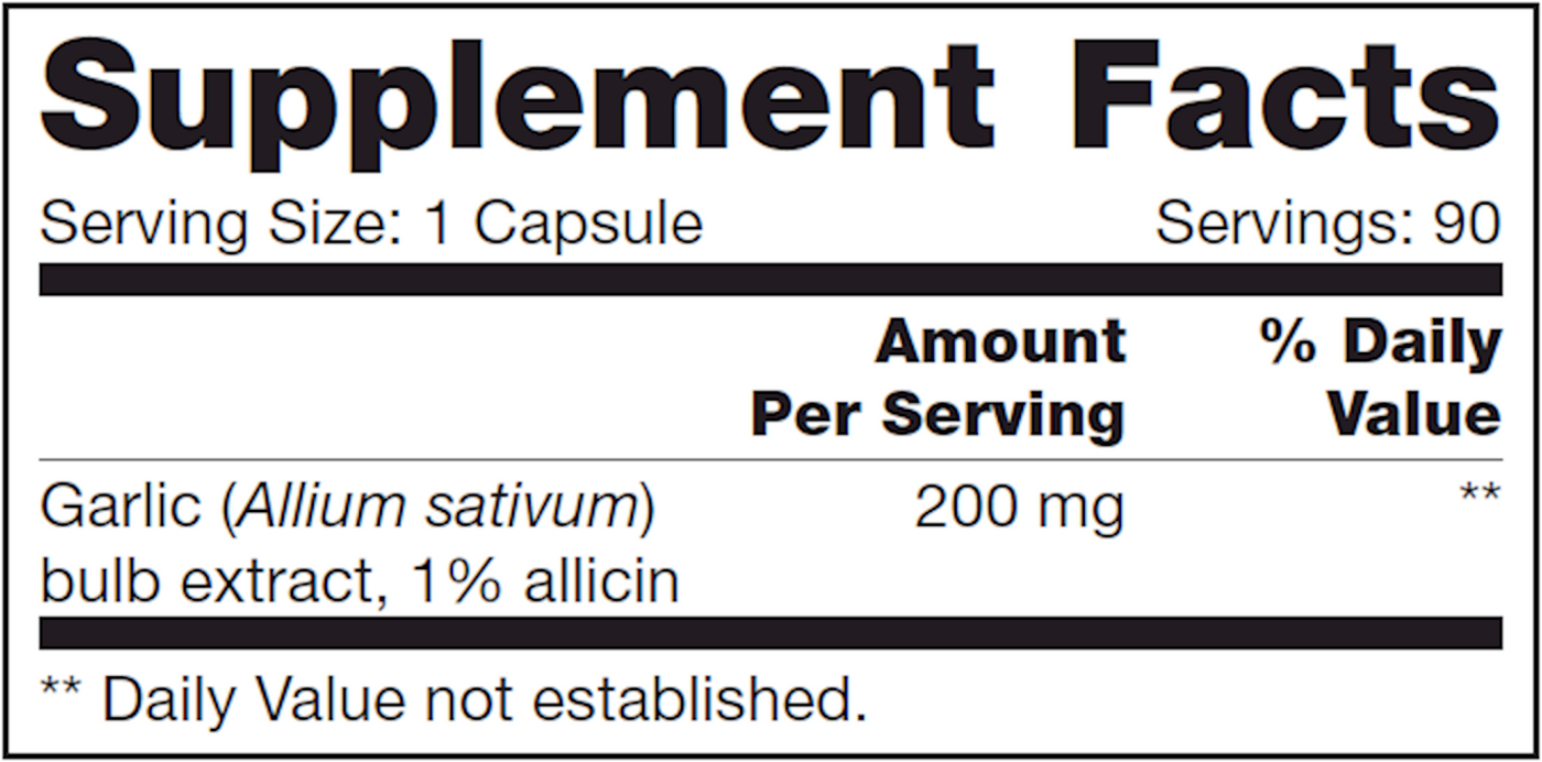 Allicin SAP  Curated Wellness