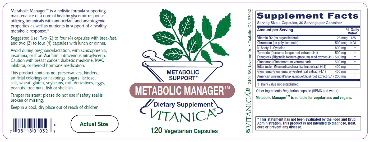 Metabolic Manager  Curated Wellness