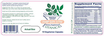 Cramp Bark Extra 15 caps Curated Wellness