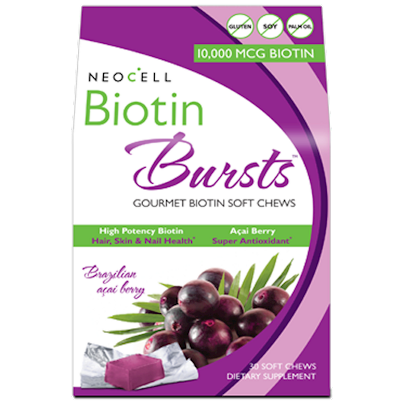 Acai Biotin Burst  chews Curated Wellness