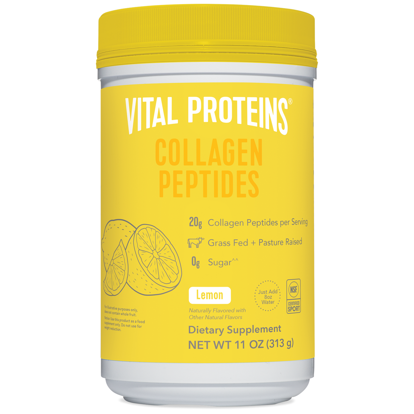 Collagen Peptides Lemon  Curated Wellness