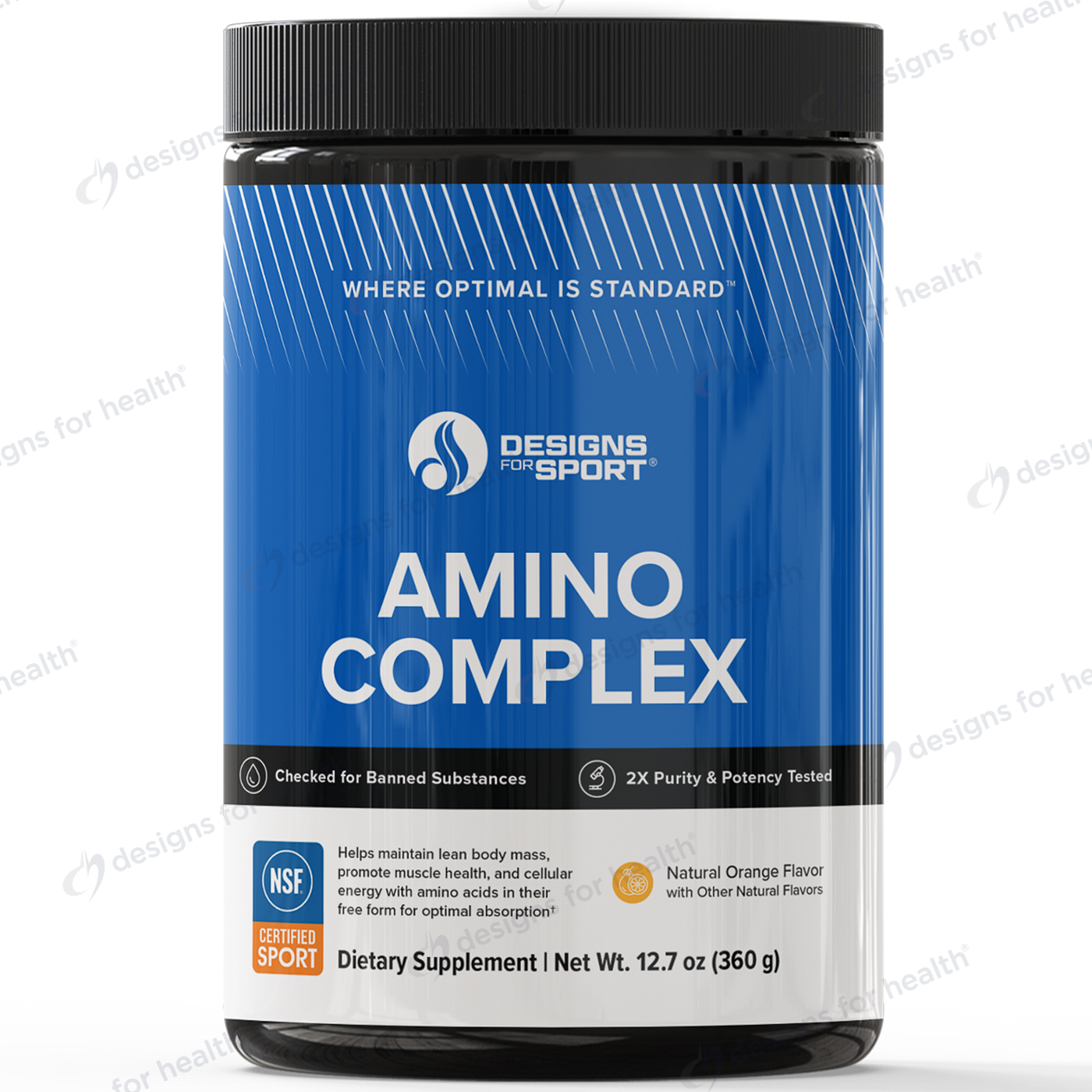 Amino Complex Natural Orange  Curated Wellness