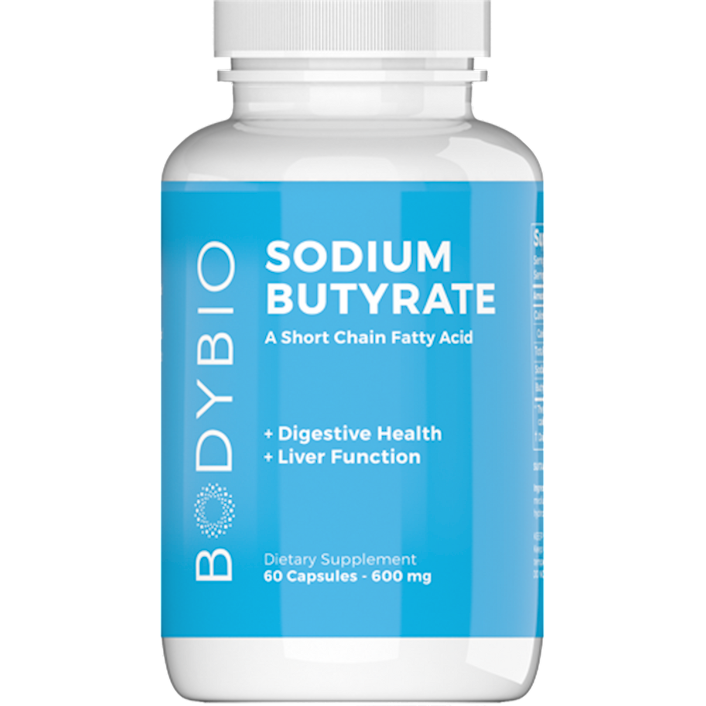 Sodium Butyrate 600 mg  Curated Wellness