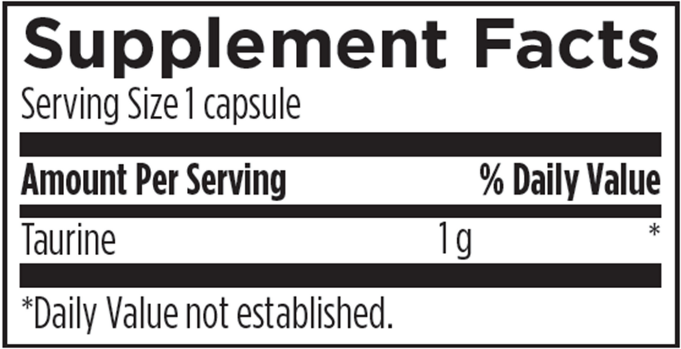 Taurine 120 caps Curated Wellness