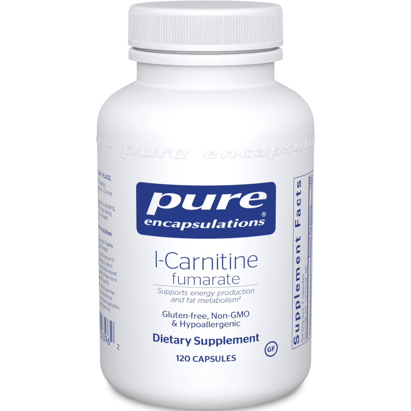 L-Carnitine Fumarate 340 mg 120 vcaps Curated Wellness