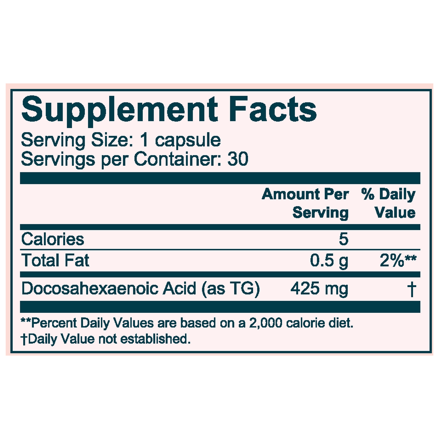 Advanced Nutrition Omega 3 DHA 30c Curated Wellness