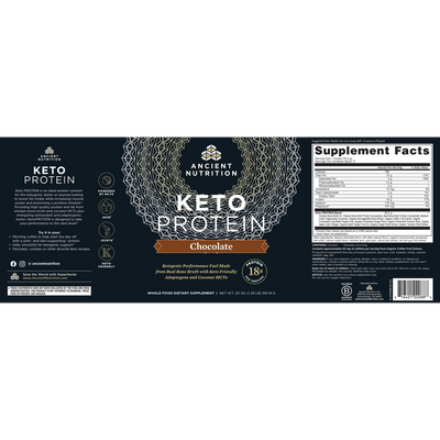 Keto Protein Chocolate 567g Curated Wellness