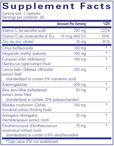 Daily Immune 120 vcaps Curated Wellness