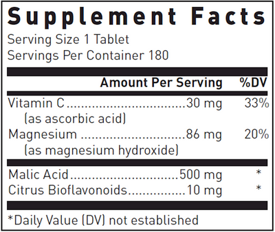 Malic Acid & Magnesium  Curated Wellness