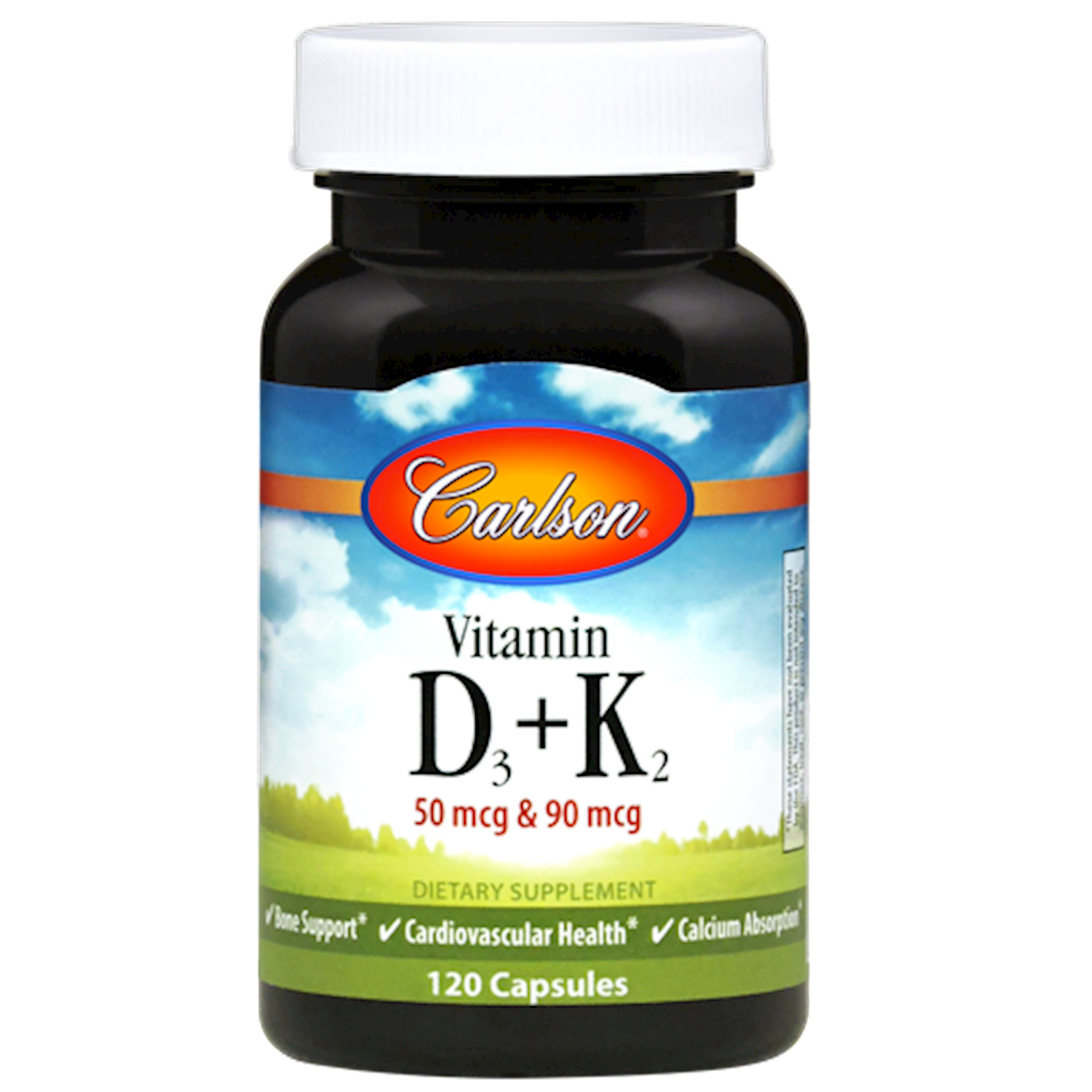 Adult D3 & K2 120 caps Curated Wellness