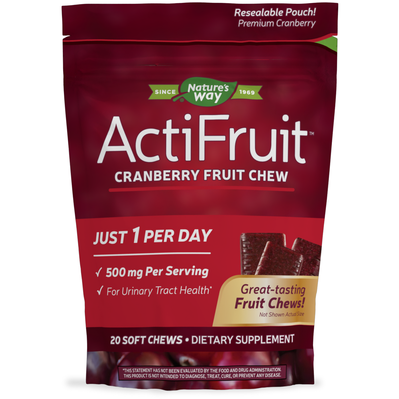 ActiFruit with Cran-Max 20 chew Curated Wellness