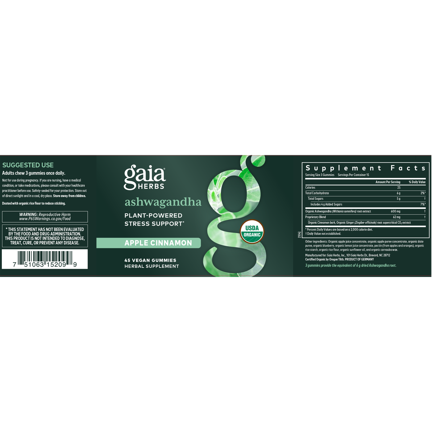 Ashwagandha Gummies 45 ct Curated Wellness