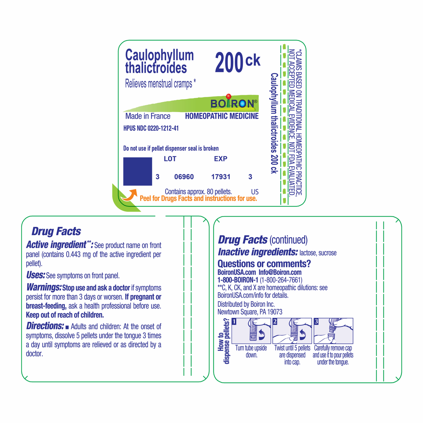 Caulophyllum thalictroides 200CK 80 plts Curated Wellness