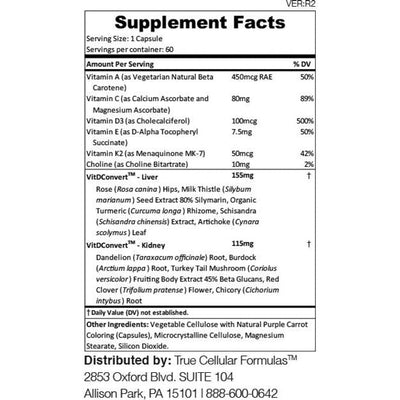 VITDRestore+™ - Vitamin D3 + K2 with Liver and Kidney Support