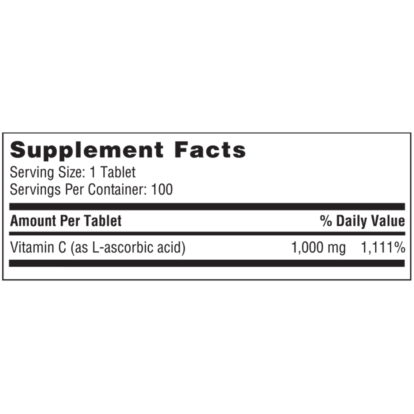 Vitamin C 1000 mg