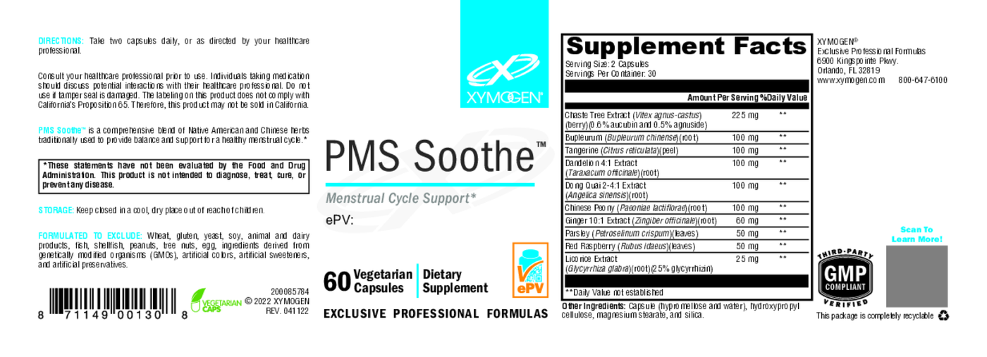 PMS Soothe 60 Capsules Curated Wellness