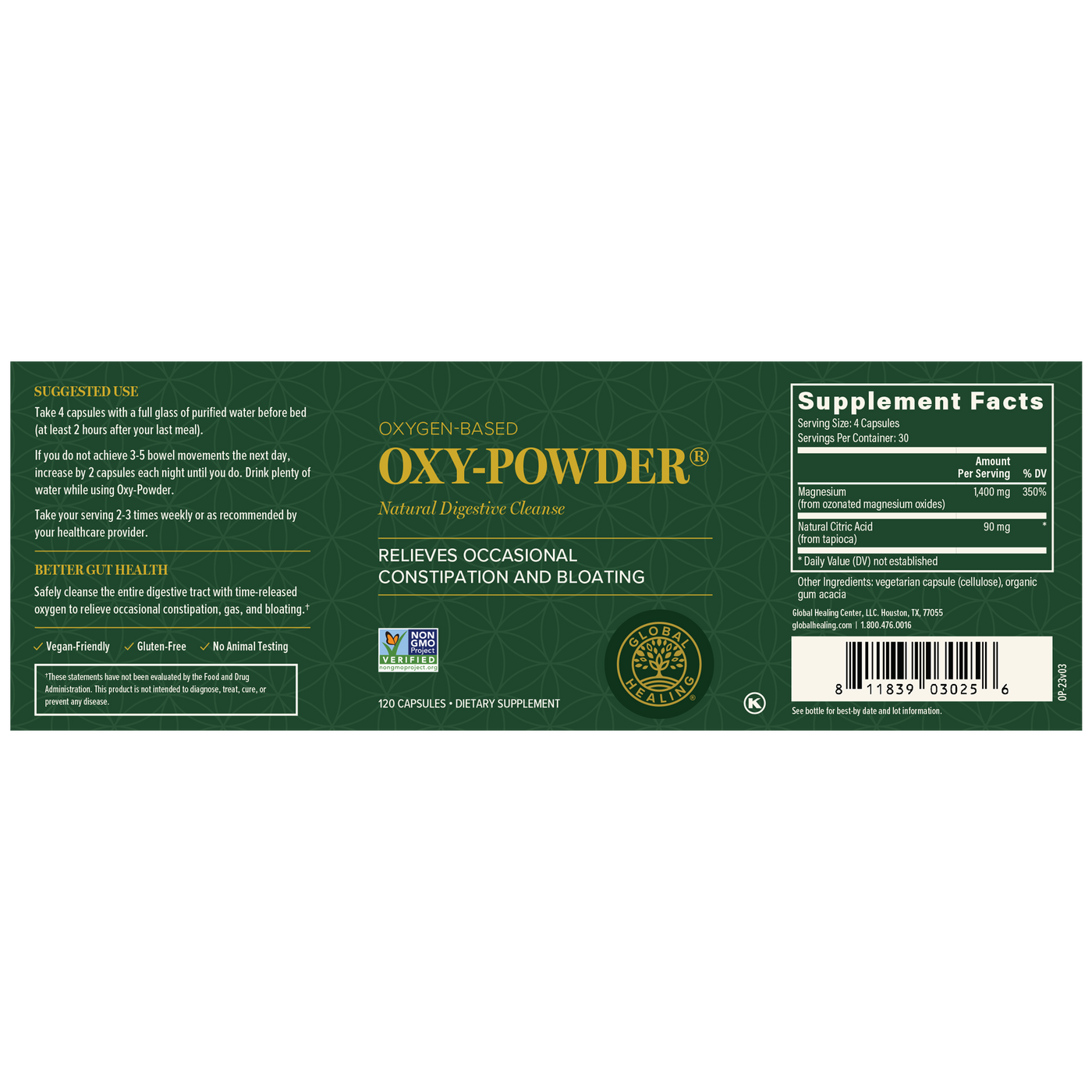 Oxy-Powder 120 capsules Curated Wellness