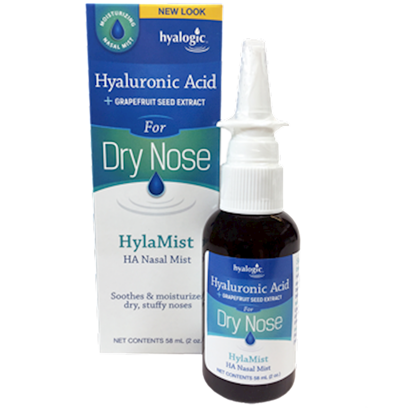 Hylamist Dry Nose w/HA & Grapefr 2 fl oz Curated Wellness