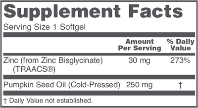 Zinc Glycinate 120 gels Curated Wellness