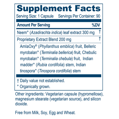 Neem Plus 90 vcaps Curated Wellness