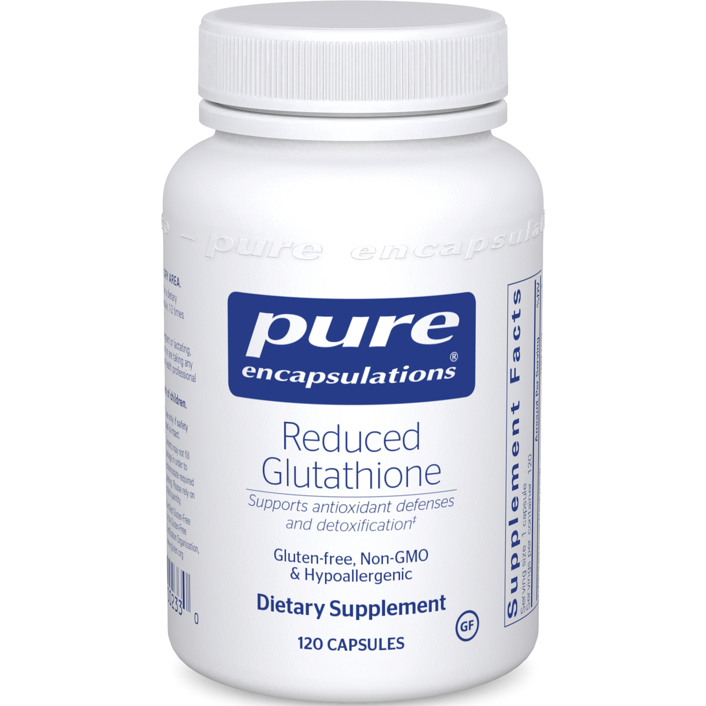 Reduced Glutathione 100 mg 120 vcaps Curated Wellness