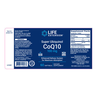 Super Ubiquinol CoQ10 100 mg  Curated Wellness