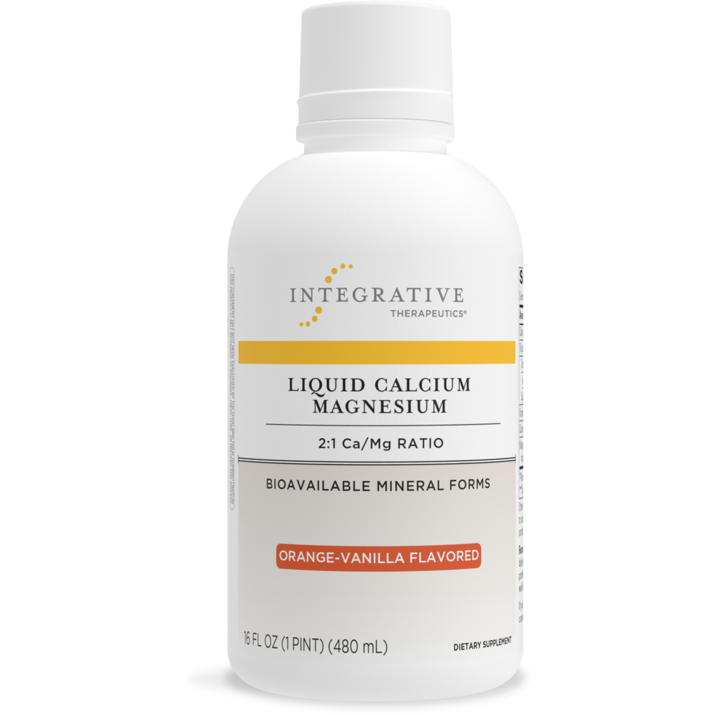 Liquid Calcium Magnesium 2:1 Orange 16oz Curated Wellness