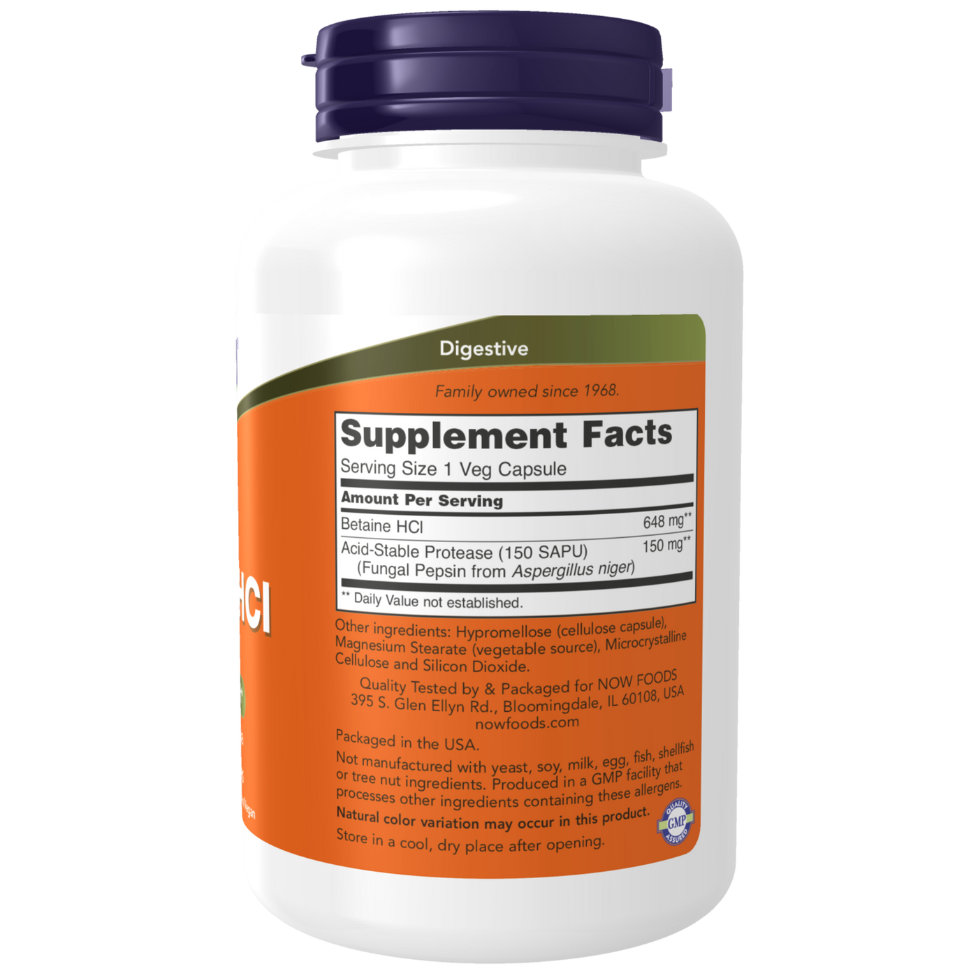 Betaine HCl 648 mg  Curated Wellness