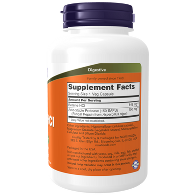 Betaine HCl 648 mg  Curated Wellness