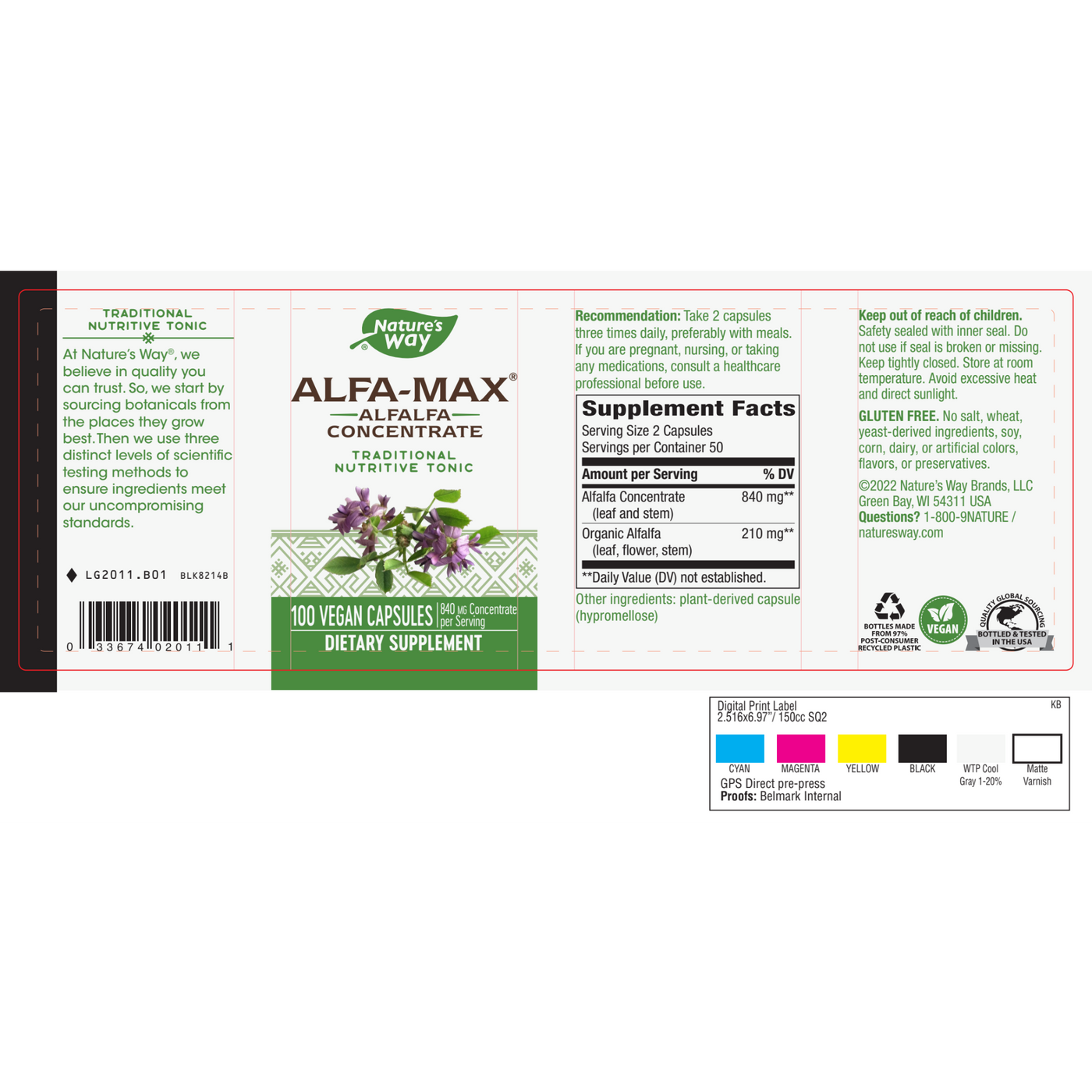 Alfa Max 840 mg  Curated Wellness