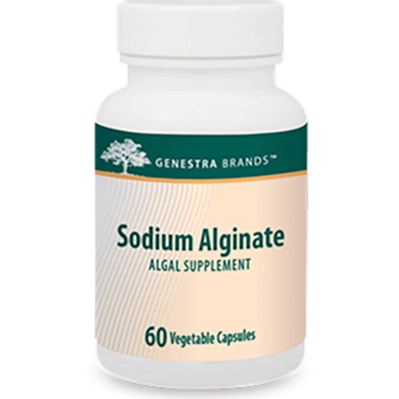 Sodium Alginate 400 mg 60 vcaps Curated Wellness