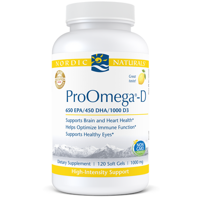 ProOmega-D Lemon 1000 mg 120 gels Curated Wellness
