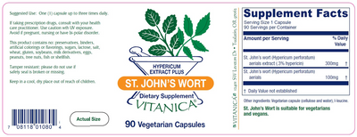 St. John's Wort 90 caps Curated Wellness