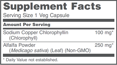 Chlorophyll 100 mg  Curated Wellness