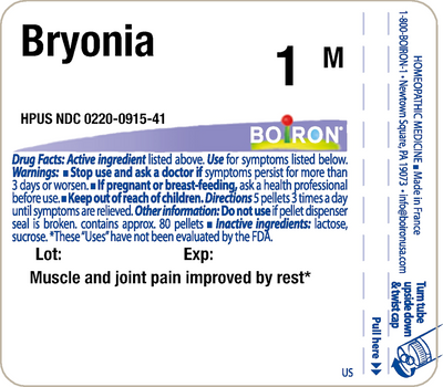 Bryonia alba 1M 80 plts Curated Wellness