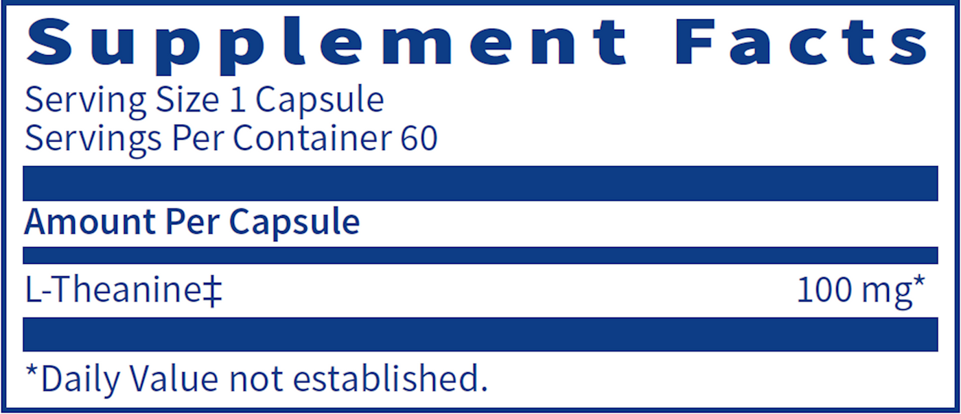 L-Theanine 60 caps Curated Wellness