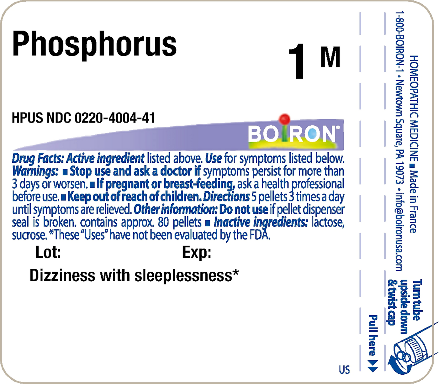 Phosphorus 1M 80 plts Curated Wellness