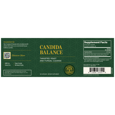 Candida Balance 120 capsules Curated Wellness