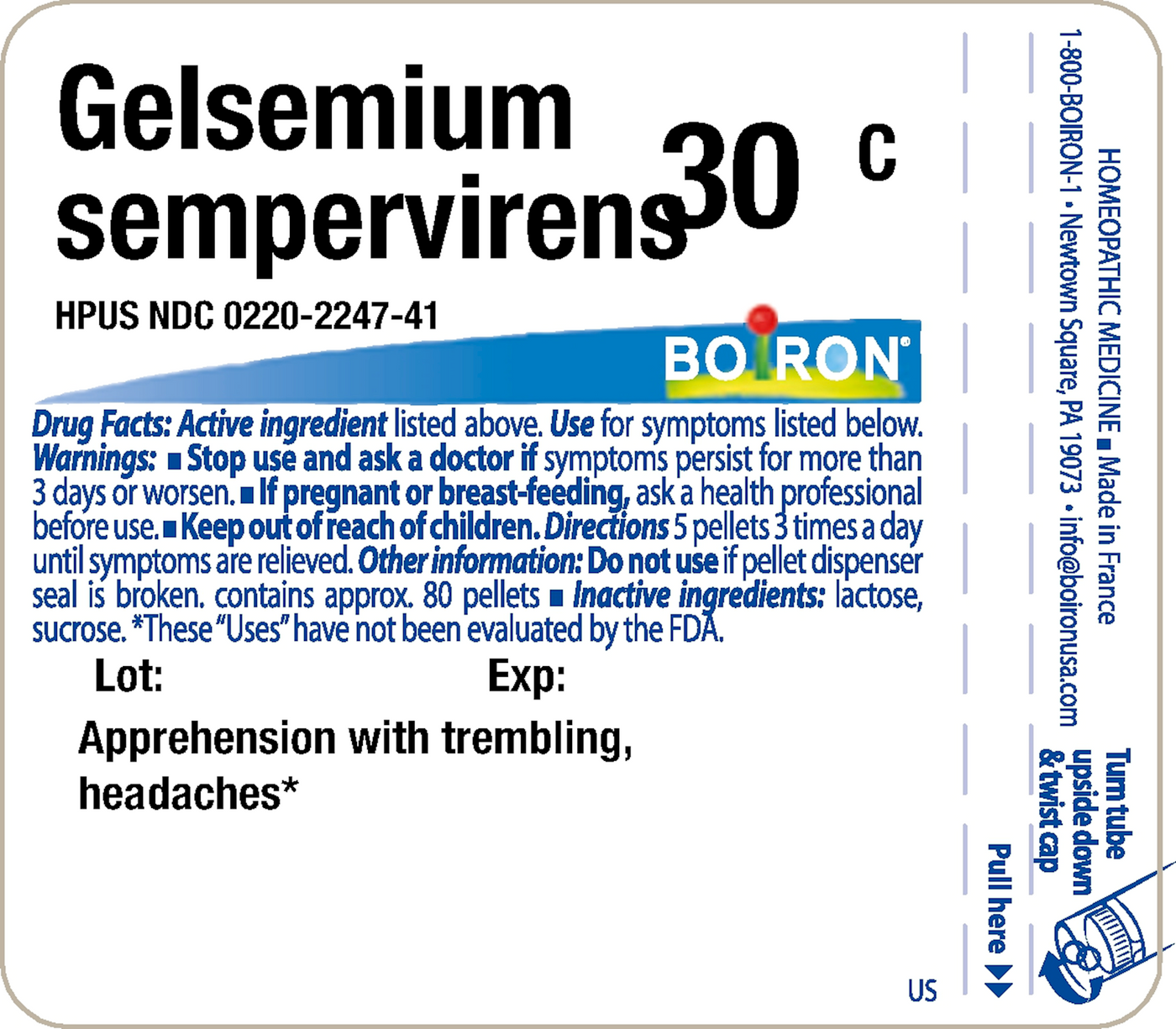 Gelsemium sempervirens 30c 80 plts Curated Wellness