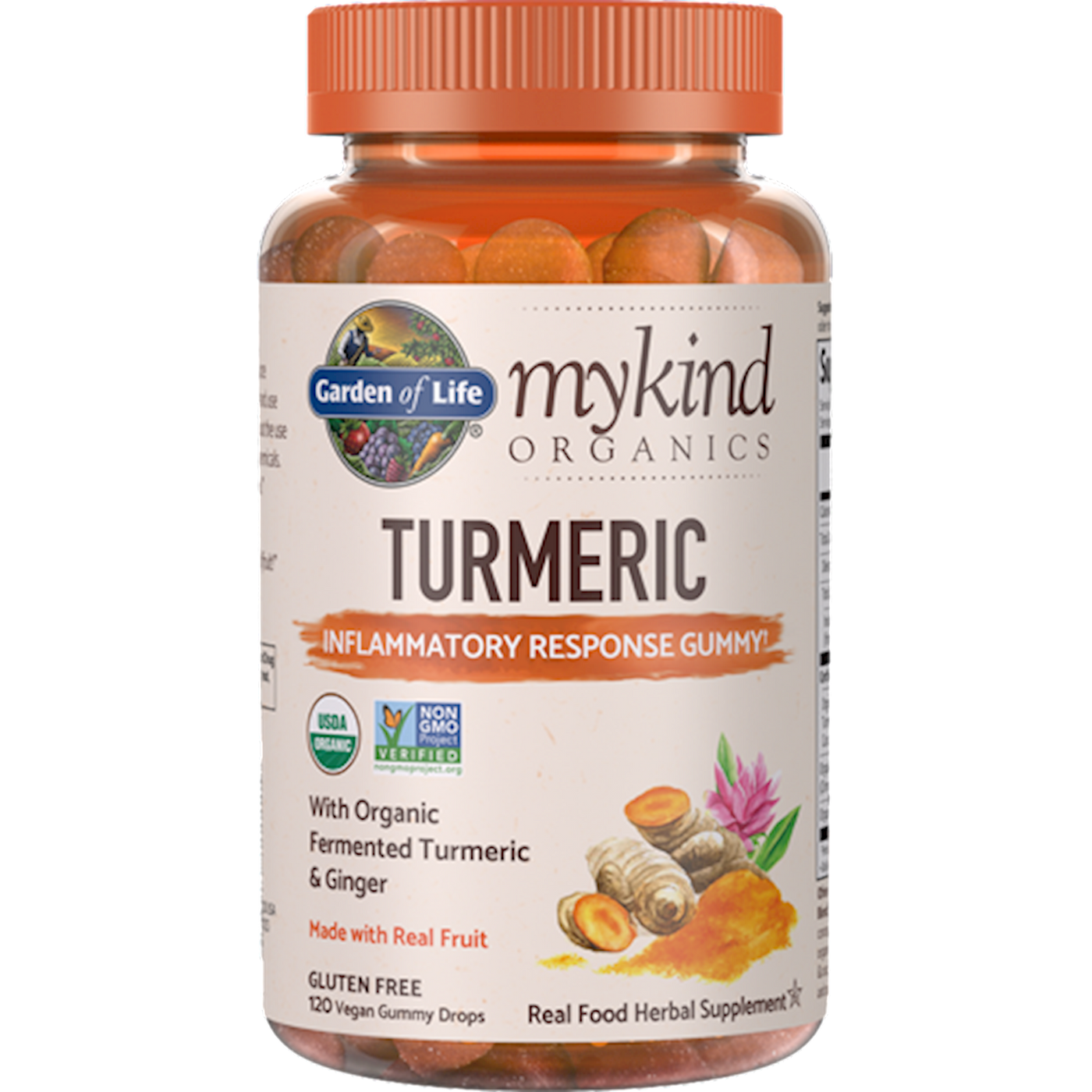 Turmeric Organic 120 gummies Curated Wellness