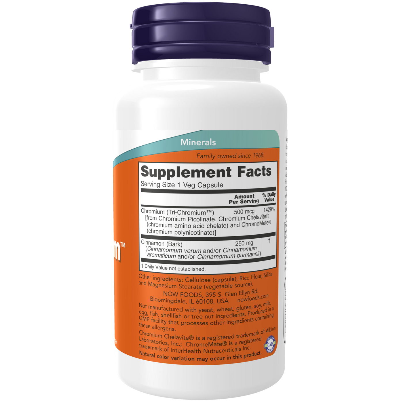 Tri-Chromium 500 mcg 90 vcaps Curated Wellness