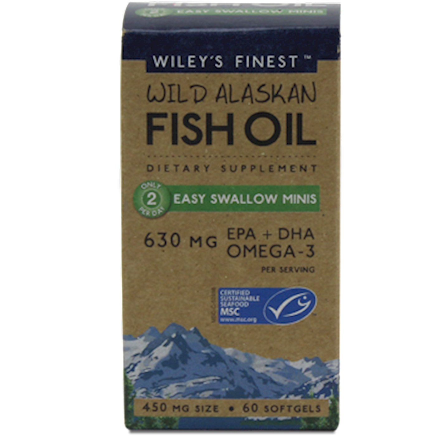 Wild Alaskan Fish Oil 60 mini gels Curated Wellness