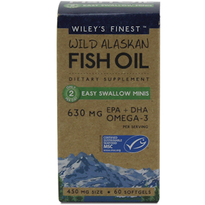 Wild Alaskan Fish Oil 60 mini gels Curated Wellness