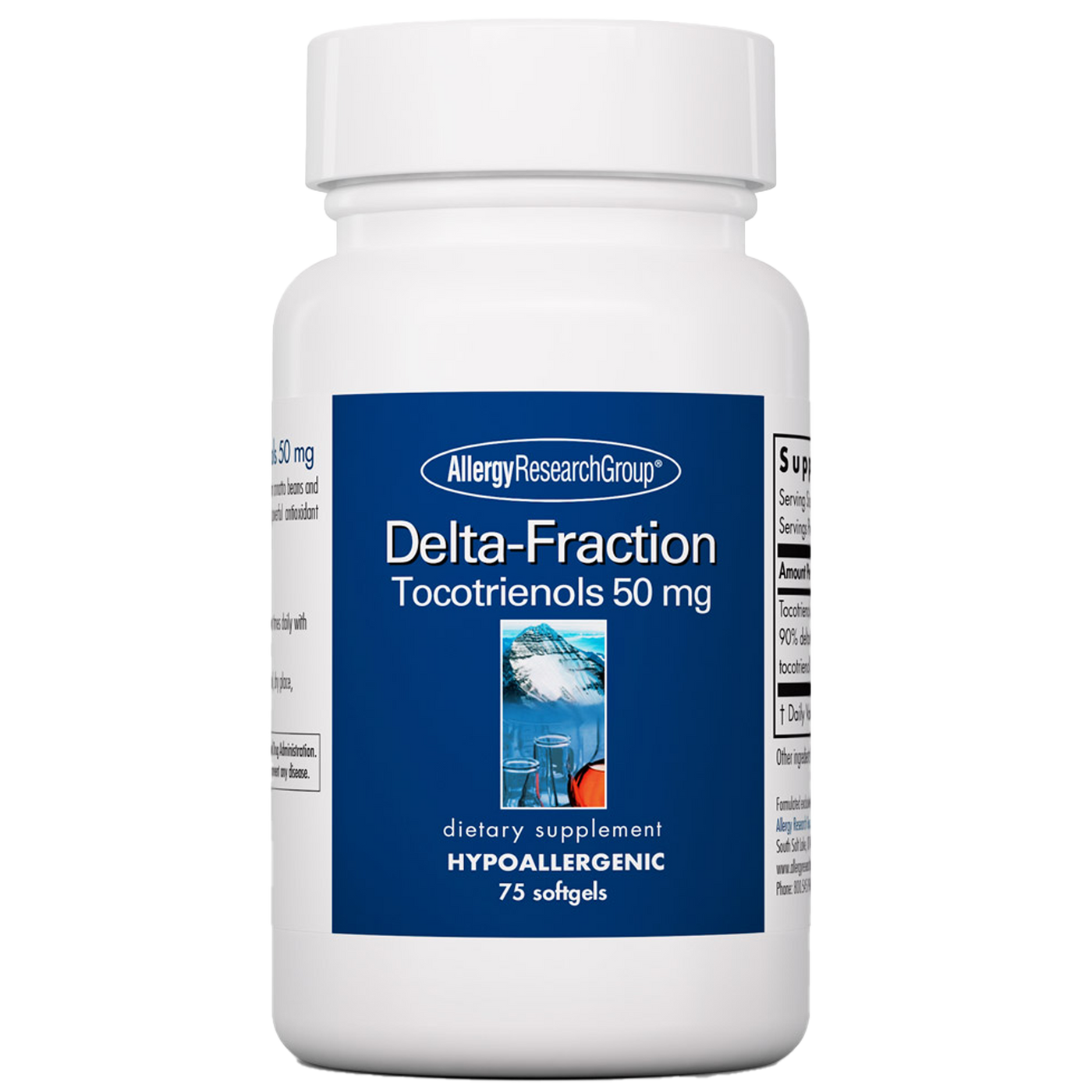 Delta-Fraction Tocotrienols 50mg 75 gels Curated Wellness