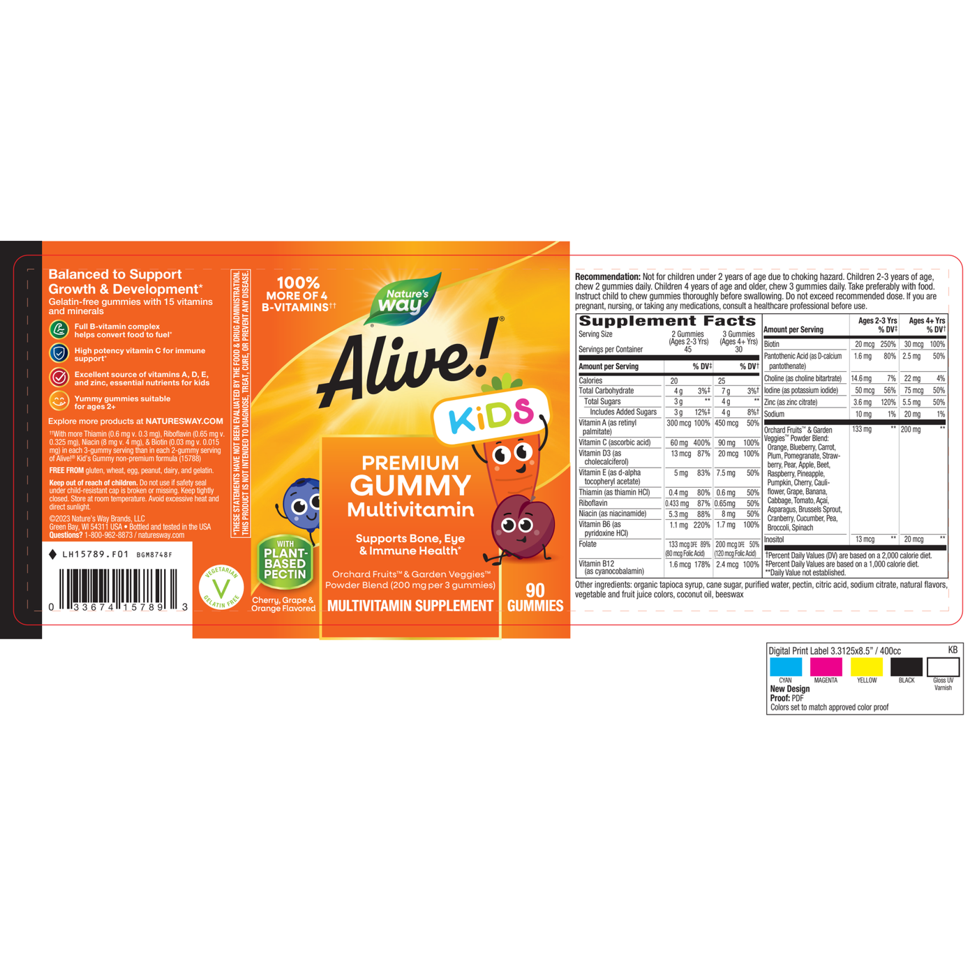 Alive Multi-Vit Gummies 90 chews Curated Wellness